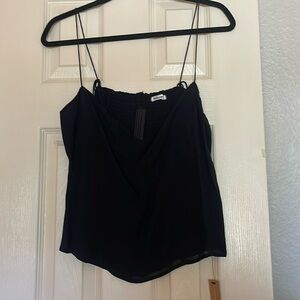 Black spaghetti blouse Reformation